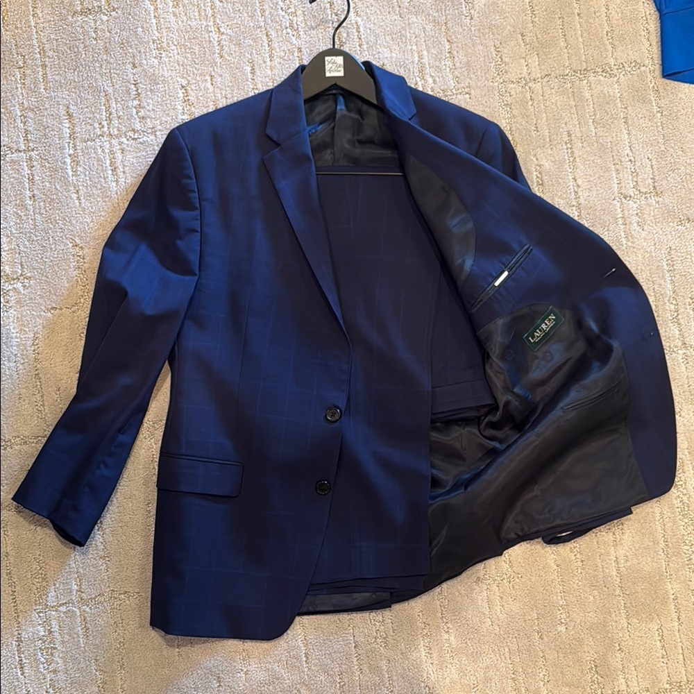 Ralph Lauren Men's Blue Suit Blazer